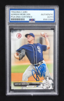 Adrian Morejon Signed 2017 Bowman Prospects #BP-130 RC (PSA) at PristineAuction.com