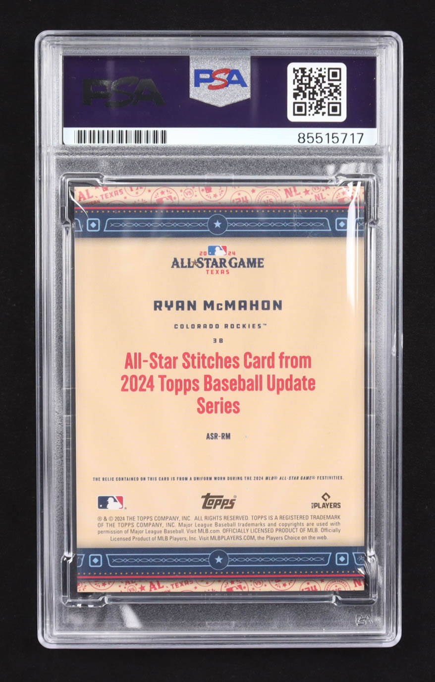 Ryan Mcmahon Signed 2024 Topps Update All-Star Stiches #ASR-RM (PSA) at PristineAuction.com Ryan Mcmahon Signed 2024 Topps Update All-Star Stiches #ASR-RM (PSA) at PristineAuction.com