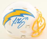 Ladd McConkey Signed Chargers Speed Mini Helmet (Beckett) at PristineAuction.com