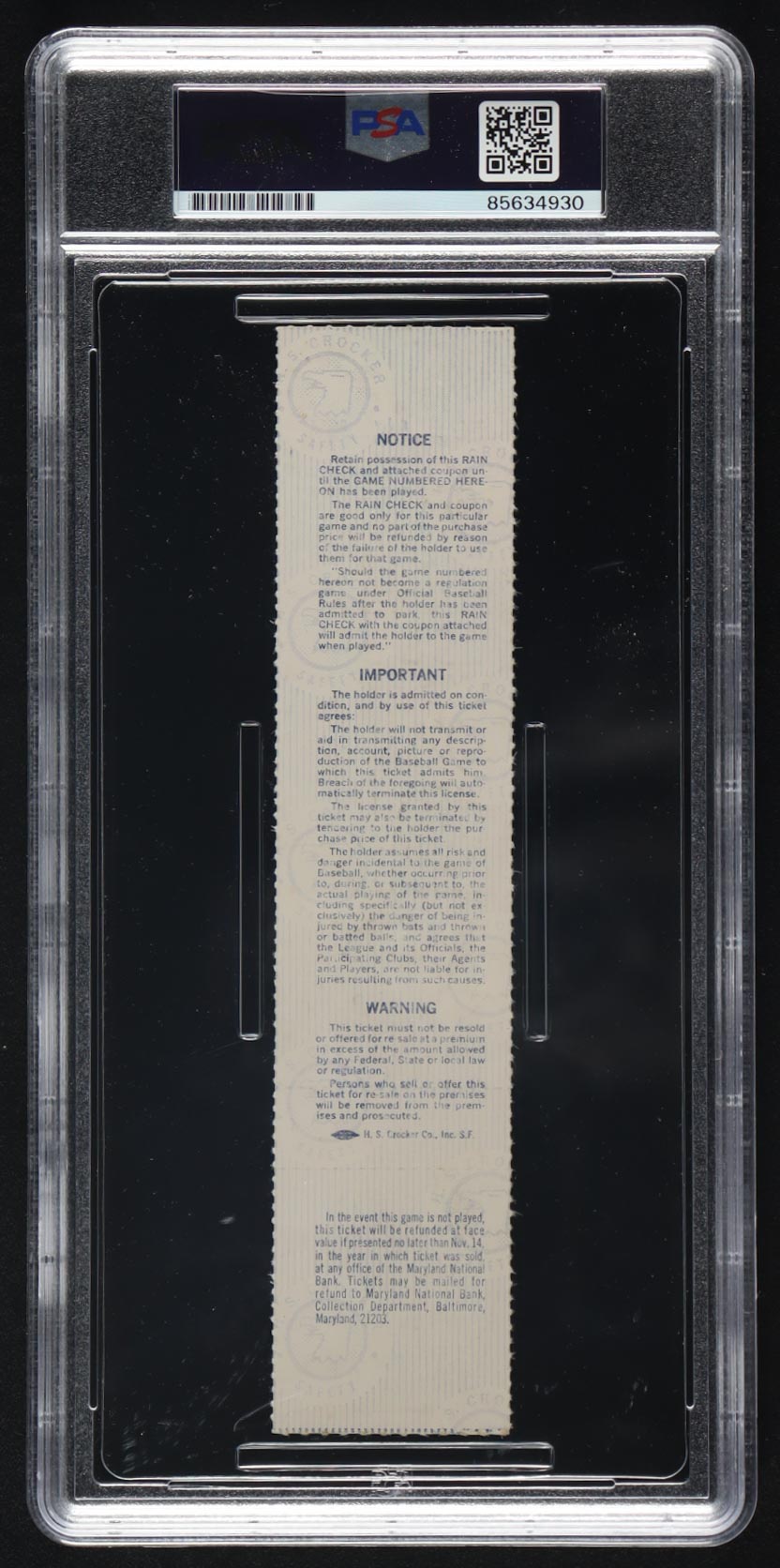 Jim Palmer Signed 1980 Original ALCS Game Ticket (PSA Auto 10) at PristineAuction.com Jim Palmer Signed 1980 Original ALCS Game Ticket (PSA Auto 10) at PristineAuction.com