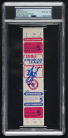 Jim Palmer Signed 1980 Original ALCS Game Ticket (PSA Auto 10) at PristineAuction.com