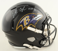 Jonathan Ogden Signed Ravens Full-Size Speed Helmet Inscribed "HOF 13" (Beckett) at PristineAuction.com