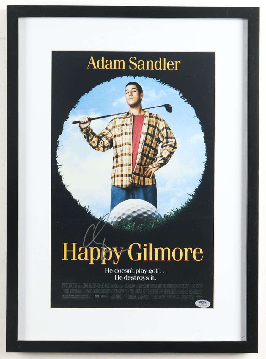 Adam Sandler Signed "Happy Gilmore" Custom Framed Photo Display (PSA) at PristineAuction.com Adam Sandler Signed "Happy Gilmore" Custom Framed Photo Display (PSA) at PristineAuction.com