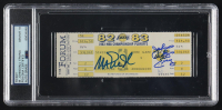Magic Johnson & Julius Erving Signed 1981-82 NBA Playoffs Original Game Ticket (PSA Auto 10) at PristineAuction.com