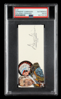 Vermont Garrison Signed Cut With Portrait Art (PSA) at PristineAuction.com