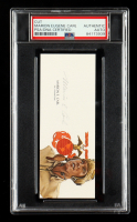 Marion Carl Signed Cut With Portrait Art (PSA) at PristineAuction.com