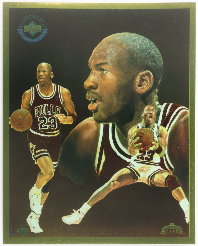 Michael Jordan 1996 Upper Deck Limited Edition Gold Foil 8x10 Card at PristineAuction.com Michael Jordan 1996 Upper Deck Limited Edition Gold Foil 8x10 Card at PristineAuction.com