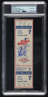 Nolan Ryan Signed 1981 Original World Series Game Ticket (PSA Auto 10) at PristineAuction.com