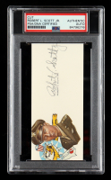 Robert Scott Jr. Signed Cut With Portrait Art (PSA) at PristineAuction.com