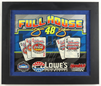 Jimmie Johnson & Chad Knaus Signed NASCAR "Full House" Custom Framed Canvas Print Display (Beckett) at PristineAuction.com