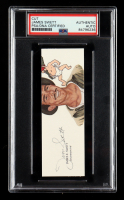 James E. Swett Signed Cut With Portrait Art (PSA) at PristineAuction.com