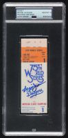 Reggie Jackson Signed 1978 Original World Series Game Ticket (PSA Auto 10) at PristineAuction.com