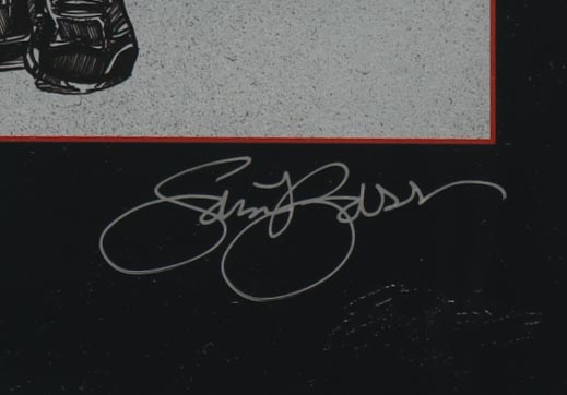 Sam Bass Signed NASCAR LE "25th Anniversary" Custom Framed Art Print Display (Beckett) at PristineAuction.com Sam Bass Signed NASCAR LE "25th Anniversary" Custom Framed Art Print Display (Beckett) at PristineAuction.com