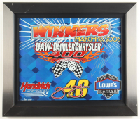 Jimmie Johnson & Chad Knaus Signed NASCAR "Full House" Custom Framed Canvas Print Display (Beckett) at PristineAuction.com