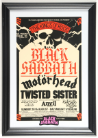 1983 "Black Sabbath" The Kings of Rock Concert Custom Framed Poster with Black Sabbath Patch at PristineAuction.com
