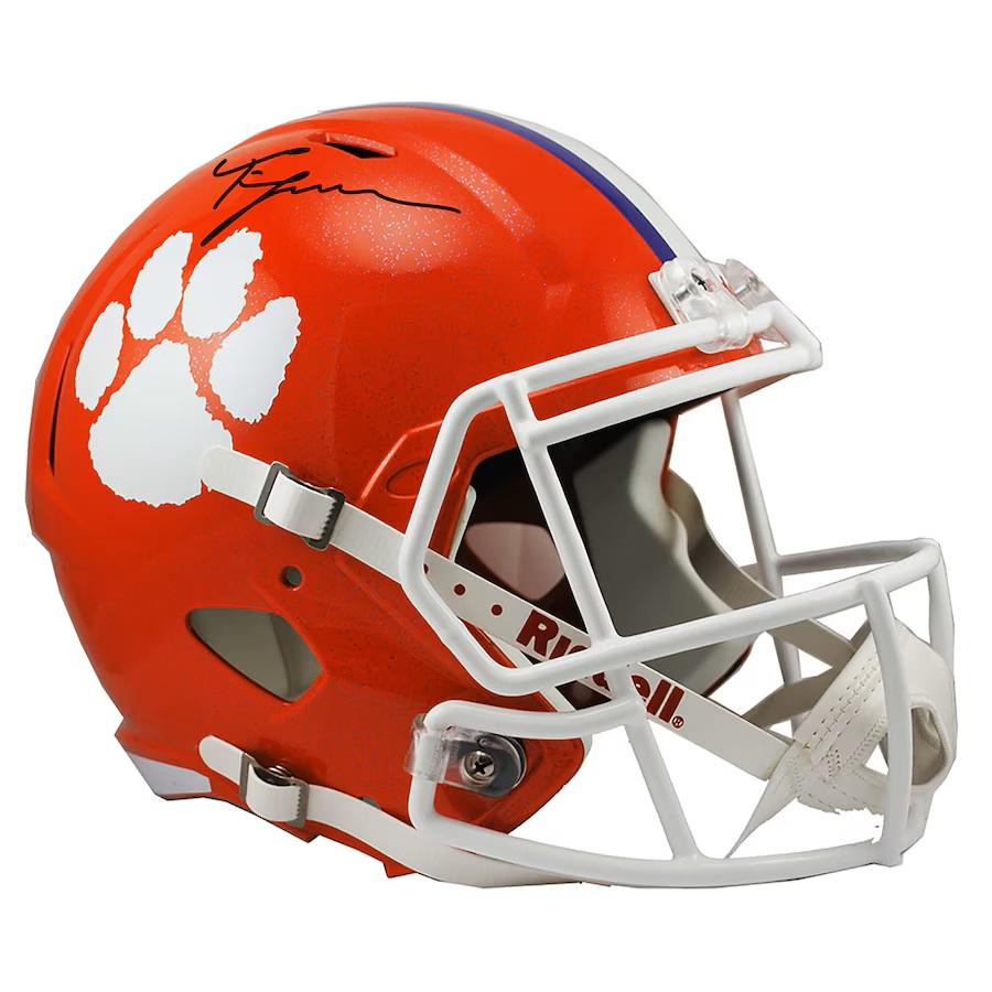 Trevor Lawrence Signed Clemson Tigers Full-Size Speed Helmet (Fanatics) at PristineAuction.com Trevor Lawrence Signed Clemson Tigers Full-Size Speed Helmet (Fanatics) at PristineAuction.com