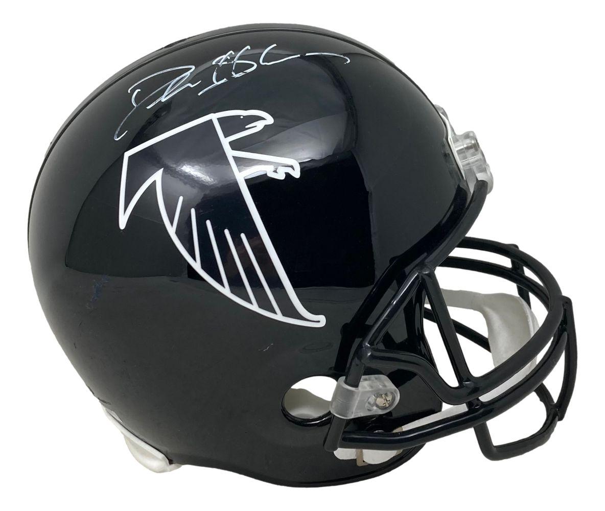 Deion Sanders Signed Falcons Full-Size Throwback Alternate Speed Helmet (JSA) at PristineAuction.com Deion Sanders Signed Falcons Full-Size Throwback Alternate Speed Helmet (JSA) at PristineAuction.com