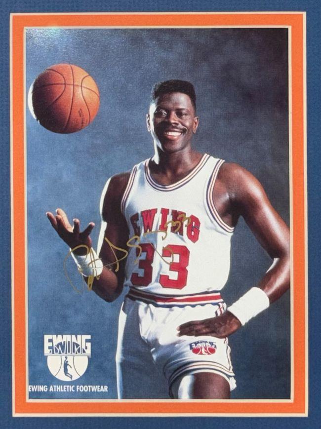 Patrick Ewing Signed Knicks Custom Framed Photo Display (Beckett) at PristineAuction.com Patrick Ewing Signed Knicks Custom Framed Photo Display (Beckett) at PristineAuction.com