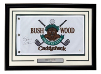 Chevy Chase Signed "Caddyshack" Custom Framed Bushwood Country Club Pin Flag (PSA) at PristineAuction.com