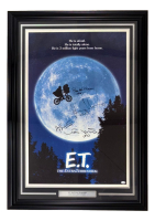 "E.T. the Extra-Terrestrial" Custom Framed Poster Cast-Signed & Inscribed by (4) with Henry Thomas, Matthew De Merritt, Robert MacNaughton & Dee Wallace (JSA) at PristineAuction.com