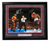 Mike Tyson & Evander Holyfield Signed Custom Framed Photo (JSA & Tyson) at PristineAuction.com