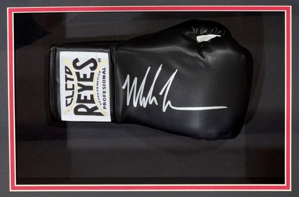 Mike Tyson Signed Cleto Reyes Boxing Glove Shadowbox Display (JSA) at PristineAuction.com Mike Tyson Signed Cleto Reyes Boxing Glove Shadowbox Display (JSA) at PristineAuction.com