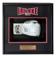 Mike Tyson Signed Cleto Reyes Boxing Glove Shadowbox Display (JSA) at PristineAuction.com
