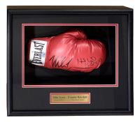 Mike Tyson & Evander Holyfield Signed Cleto Reyes Boxing Glove Shadowbox Display (JSA) at PristineAuction.com