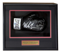 Mike Tyson & Evander Holyfield Signed Everlast Boxing Glove Shadowbox Display (JSA) at PristineAuction.com