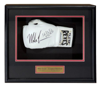 Mike Tyson & Evander Holyfield Signed Cleto Reyes Boxing Glove Shadowbox Display (JSA) at PristineAuction.com
