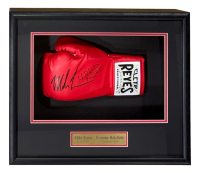 Mike Tyson & Evander Holyfield Signed Cleto Reyes Boxing Glove Shadowbox Display (JSA) at PristineAuction.com