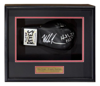 Mike Tyson & Evander Holyfield Signed Cleto Reyes Boxing Glove Shadowbox Display (JSA) at PristineAuction.com