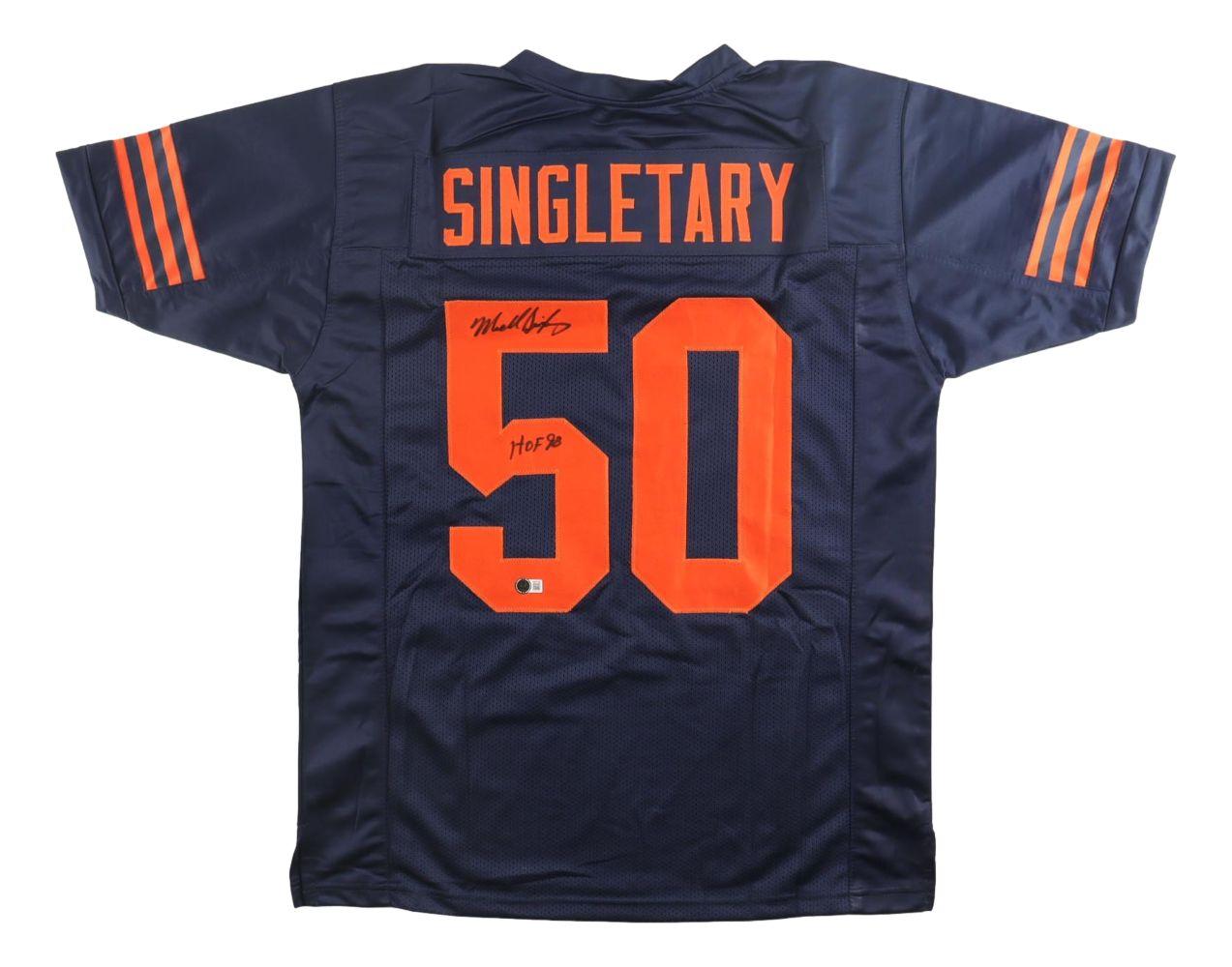 Mike Singletary Signed Jersey Inscribed "HOF 98" (Beckett) at PristineAuction.com Mike Singletary Signed Jersey Inscribed "HOF 98" (Beckett) at PristineAuction.com