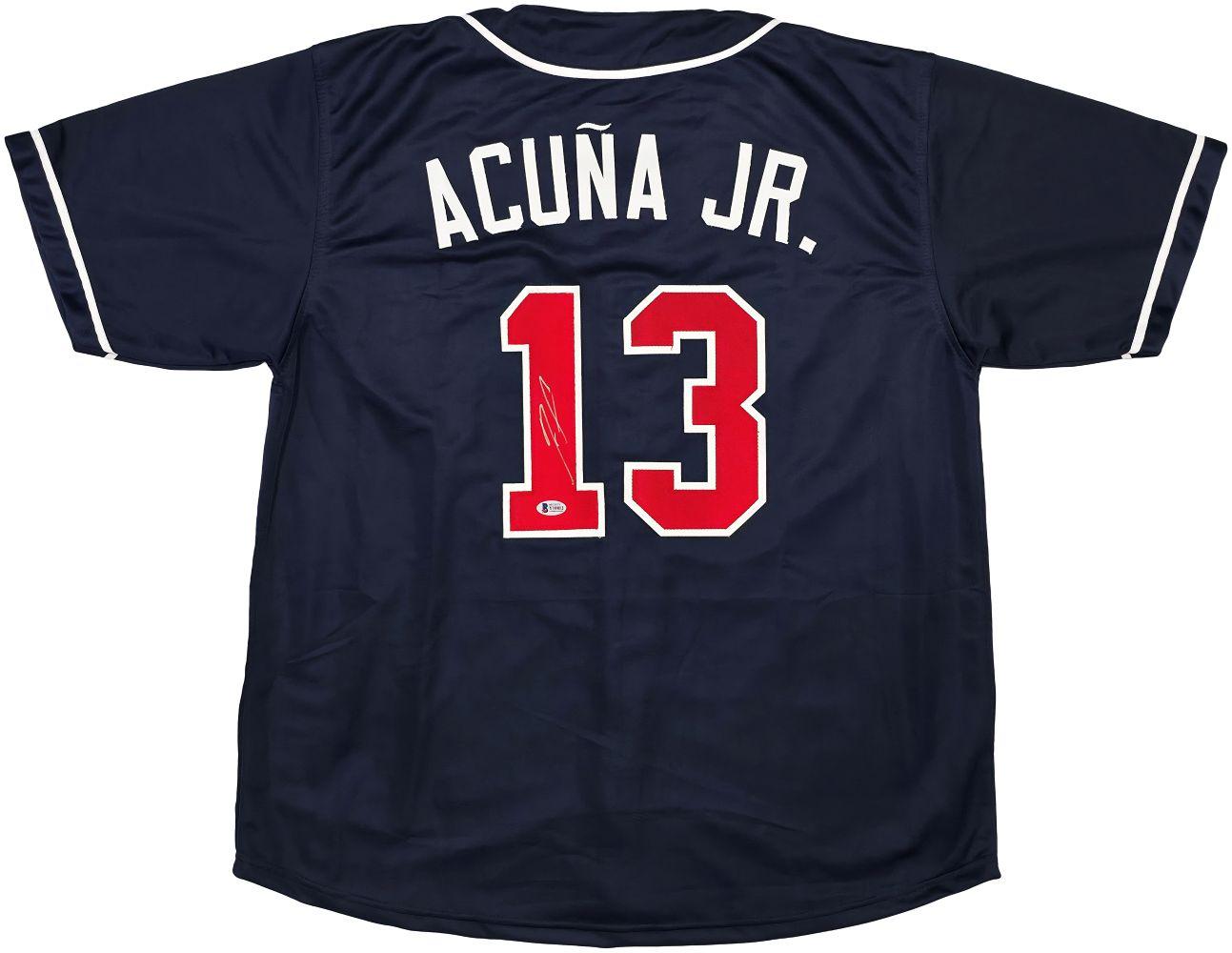 Ronald Acuna Jr. Signed Jersey (Beckett) at PristineAuction.com Ronald Acuna Jr. Signed Jersey (Beckett) at PristineAuction.com