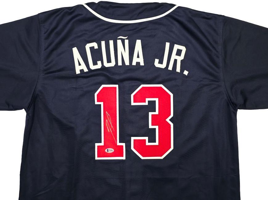 Ronald Acuna Jr. Signed Jersey (Beckett) at PristineAuction.com Ronald Acuna Jr. Signed Jersey (Beckett) at PristineAuction.com