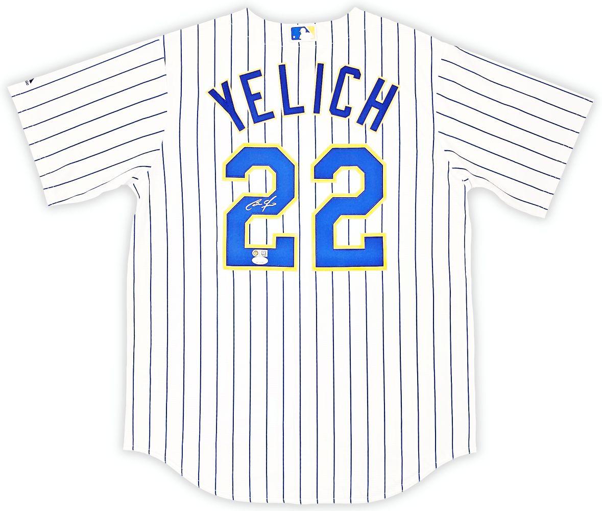Christian Yelich Signed Brewers Majestic Authentic Jersey (JSA) at PristineAuction.com Christian Yelich Signed Brewers Majestic Authentic Jersey (JSA) at PristineAuction.com