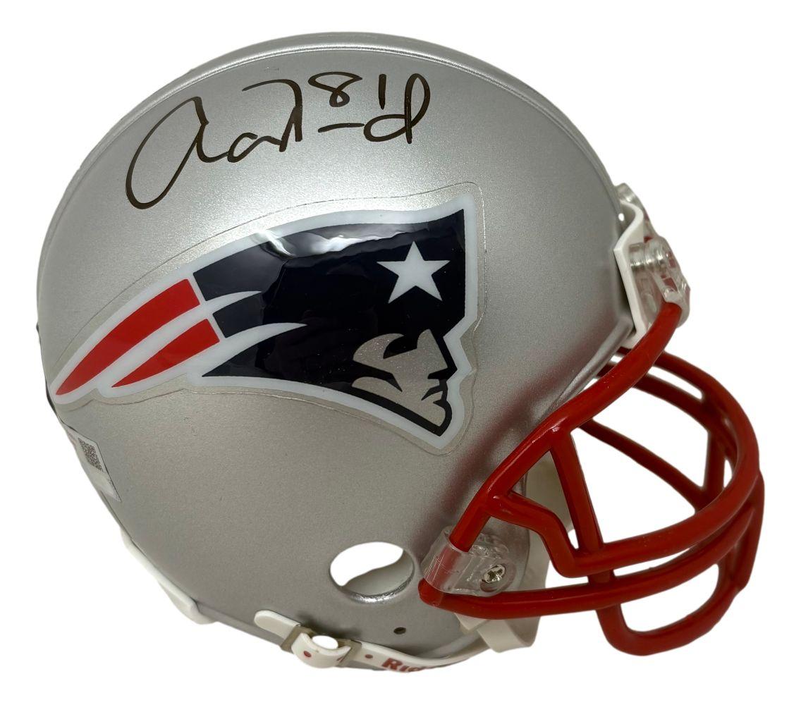 Aaron Hernandez Signed Patriots Mini Helmet (Fanatics) at PristineAuction.com Aaron Hernandez Signed Patriots Mini Helmet (Fanatics) at PristineAuction.com