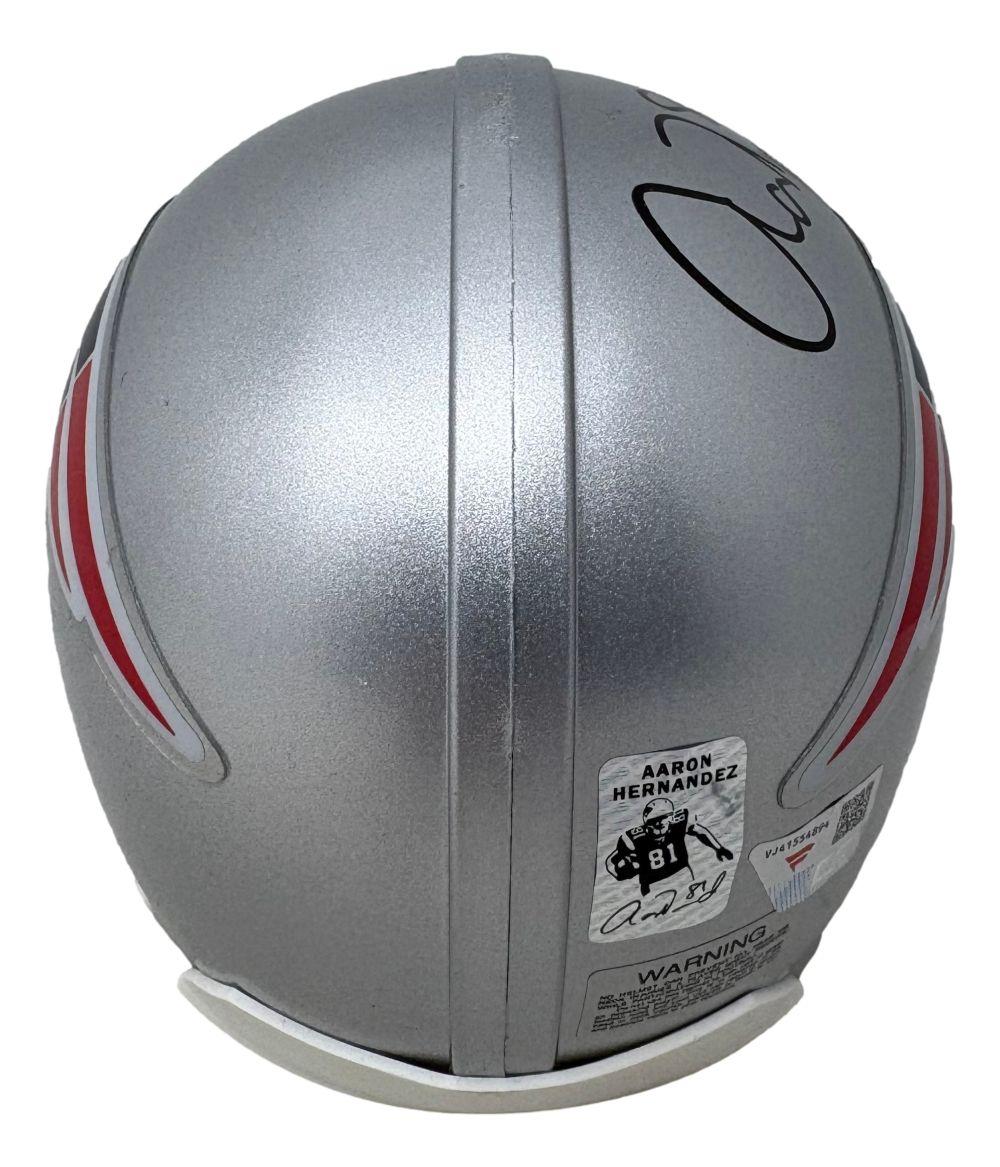 Aaron Hernandez Signed Patriots Mini Helmet (Fanatics) at PristineAuction.com Aaron Hernandez Signed Patriots Mini Helmet (Fanatics) at PristineAuction.com
