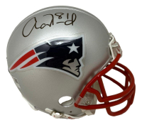Aaron Hernandez Signed Patriots Mini Helmet (Fanatics) at PristineAuction.com