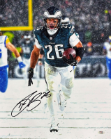 Saquon Barkley Signed Eagles 16x20 Photo (PSA) at PristineAuction.com