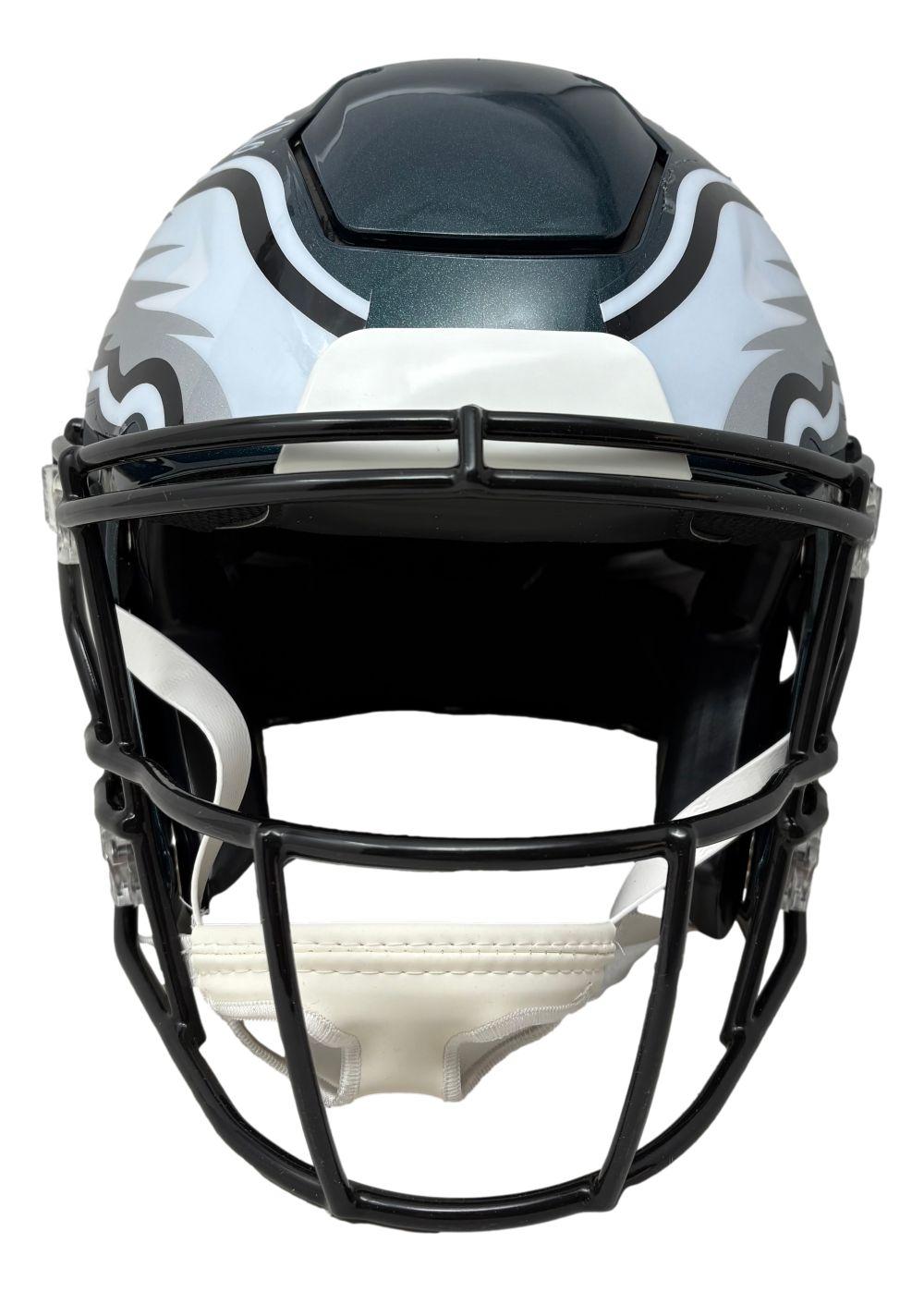 Saquon Barkley Signed Eagles Full-Size Authentic On-Field Alternate Speedflex Helmet (PSA) at PristineAuction.com Saquon Barkley Signed Eagles Full-Size Authentic On-Field Alternate Speedflex Helmet (PSA) at PristineAuction.com