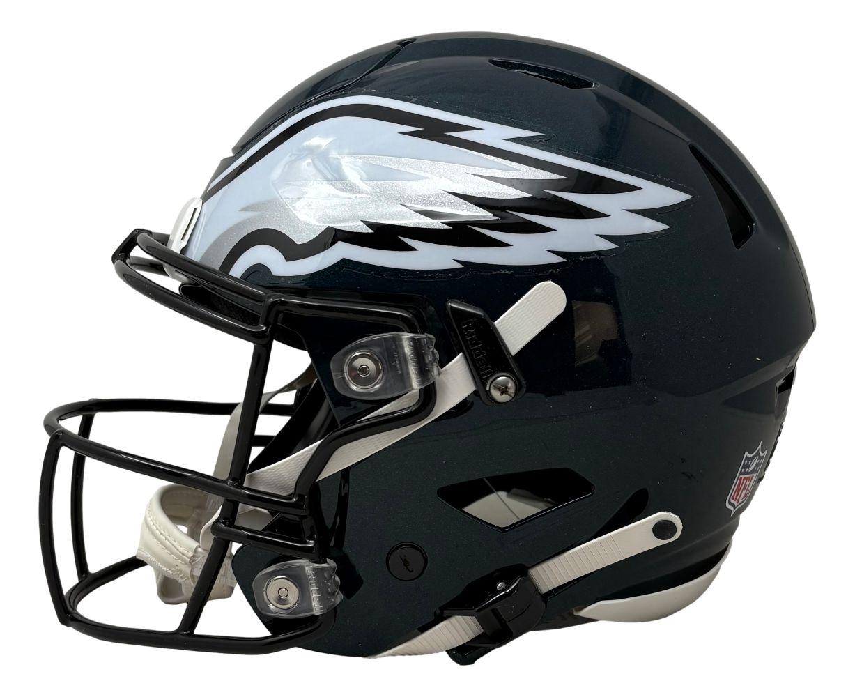 Saquon Barkley Signed Eagles Full-Size Authentic On-Field Alternate Speedflex Helmet (PSA) at PristineAuction.com Saquon Barkley Signed Eagles Full-Size Authentic On-Field Alternate Speedflex Helmet (PSA) at PristineAuction.com