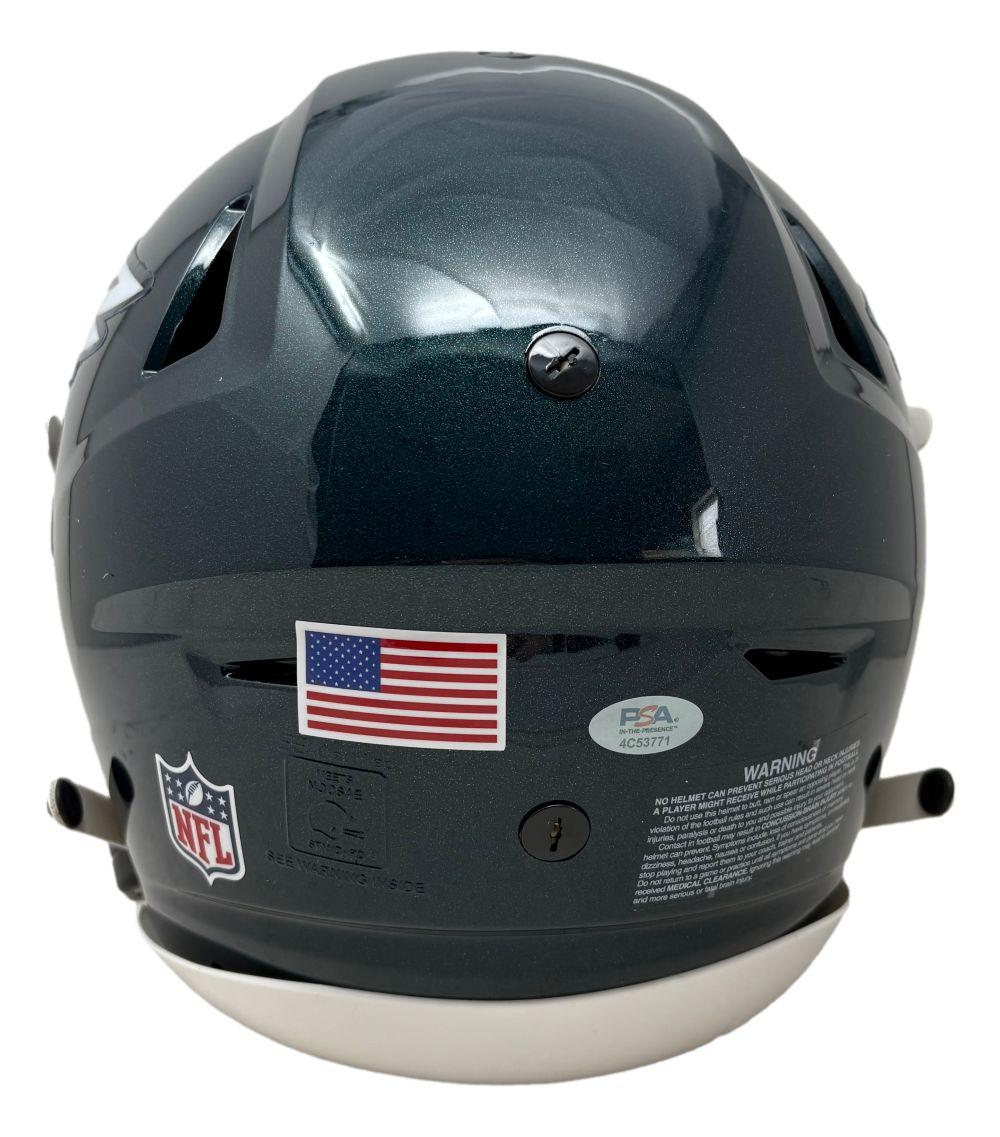 Saquon Barkley Signed Eagles Full-Size Authentic On-Field Alternate Speedflex Helmet (PSA) at PristineAuction.com Saquon Barkley Signed Eagles Full-Size Authentic On-Field Alternate Speedflex Helmet (PSA) at PristineAuction.com