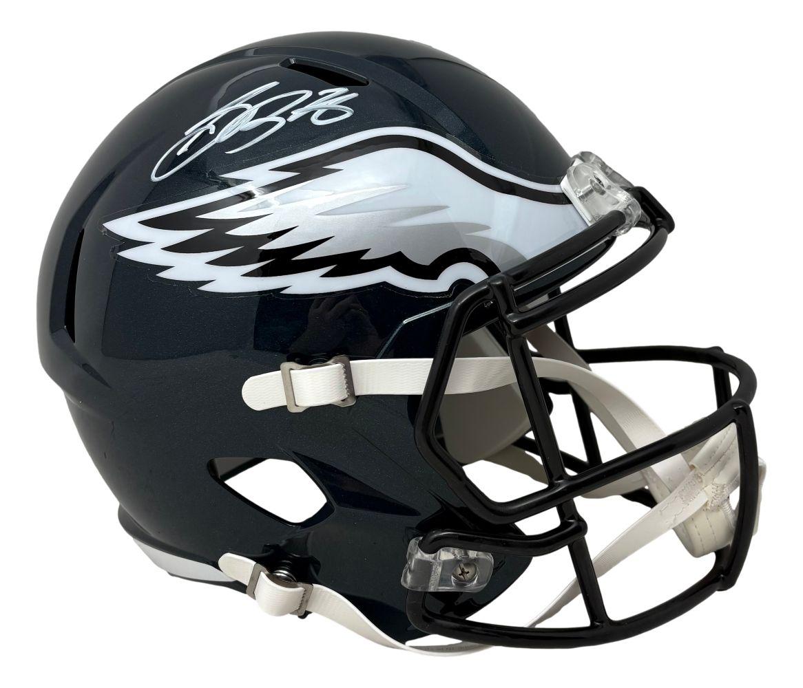 Saquon Barkley Signed Eagles Full-Size Alternate Speed Helmet (PSA) at PristineAuction.com Saquon Barkley Signed Eagles Full-Size Alternate Speed Helmet (PSA) at PristineAuction.com