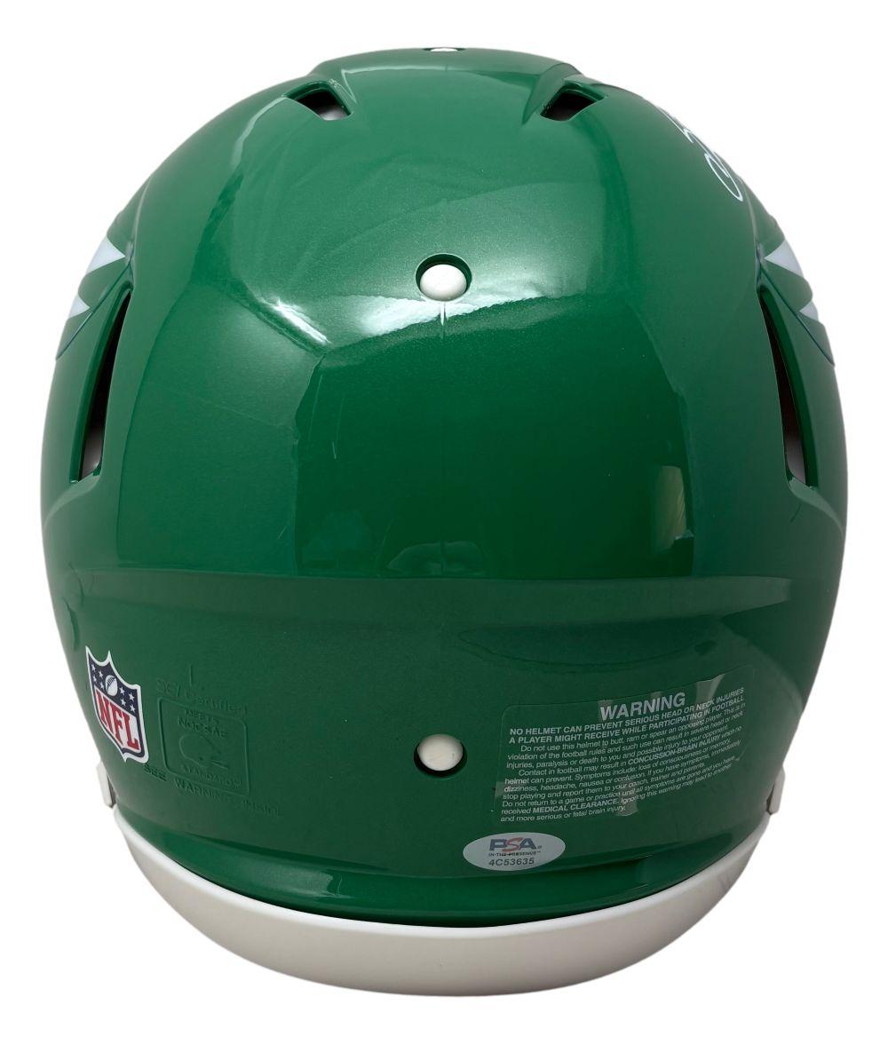 Saquon Barkley Signed Eagles Full-Size Authentic On-Field Throwback Alternate Speed Helmet (PSA) at PristineAuction.com Saquon Barkley Signed Eagles Full-Size Authentic On-Field Throwback Alternate Speed Helmet (PSA) at PristineAuction.com
