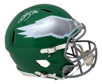 Saquon Barkley Signed Eagles Full-Size Authentic On-Field Throwback Alternate Speed Helmet (PSA) at PristineAuction.com