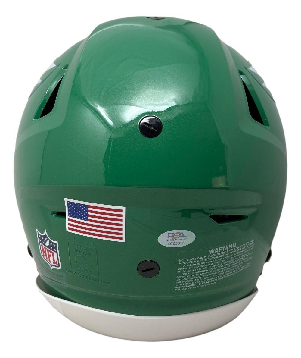 Saquon Barkley Signed Eagles Full-Size Authentic On-Field Throwback Alternate Speedflex Helmet (PSA) at PristineAuction.com Saquon Barkley Signed Eagles Full-Size Authentic On-Field Throwback Alternate Speedflex Helmet (PSA) at PristineAuction.com