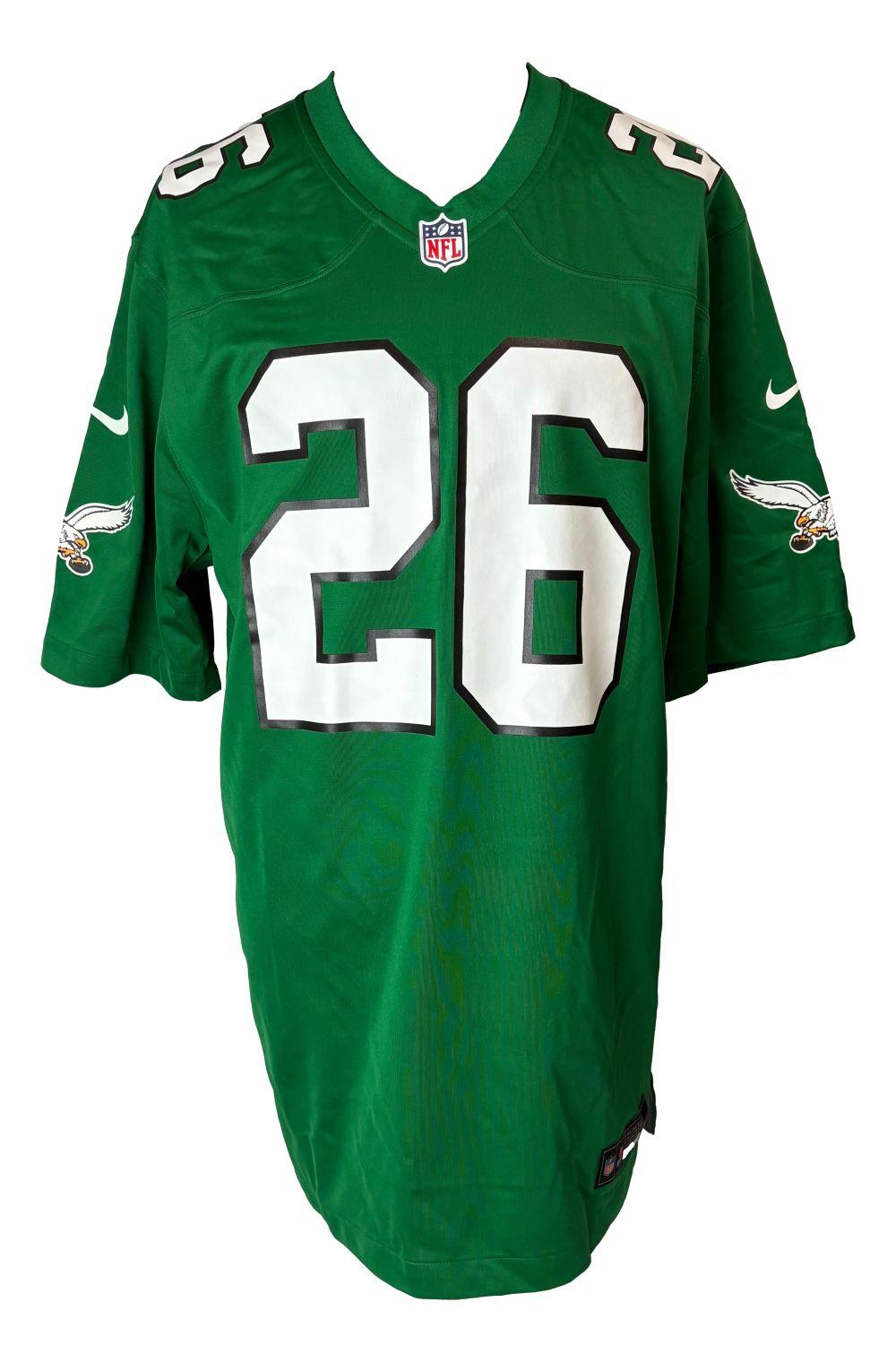 Saquon Barkley Signed Eagles Nike Authentic Jersey (PSA) at PristineAuction.com Saquon Barkley Signed Eagles Nike Authentic Jersey (PSA) at PristineAuction.com