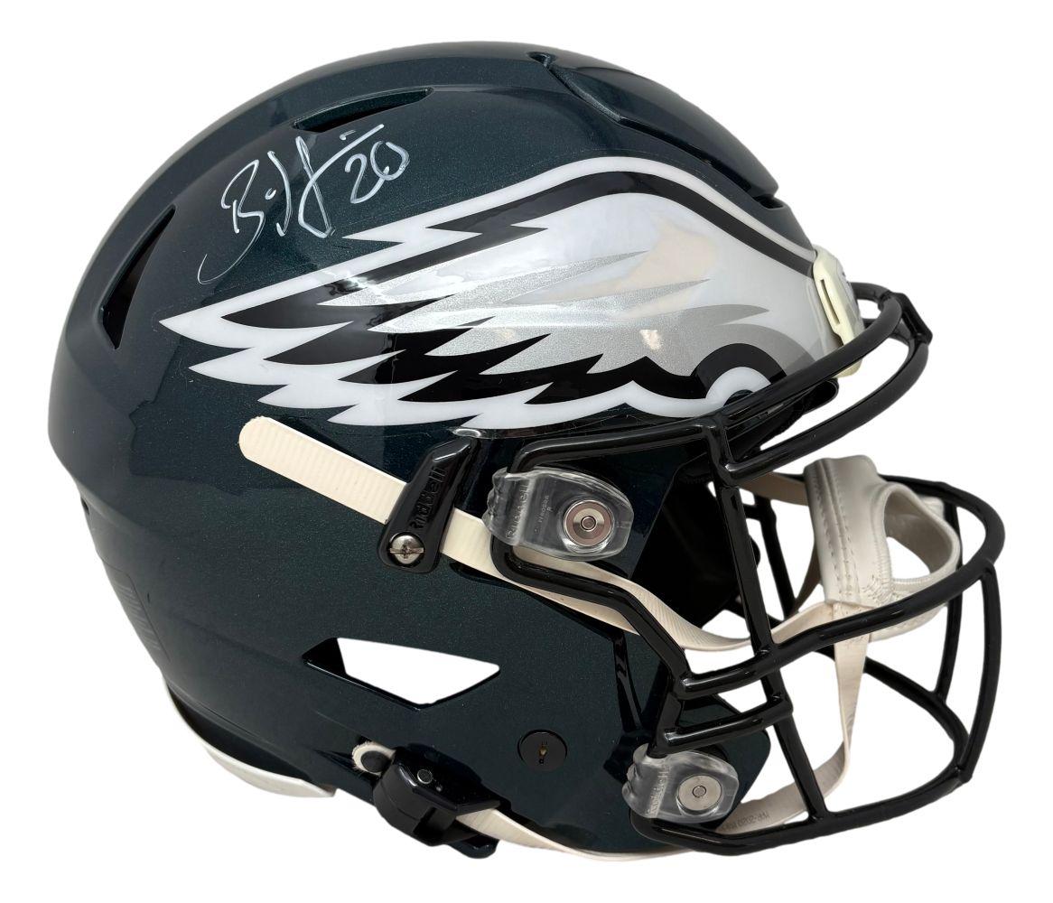 Brian Dawkins Signed Eagles Full-Size Authentic On-Field Speedflex Helmet (JSA) at PristineAuction.com Brian Dawkins Signed Eagles Full-Size Authentic On-Field Speedflex Helmet (JSA) at PristineAuction.com