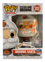 Joe Thomas Signed Browns #202 Browns Santa Funko Pop! Vinyl Figure (Schwartz) at PristineAuction.com